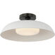 Amber Lewis Cyrus LED 15.5 inch Bronze and White Flush Mount Ceiling Light