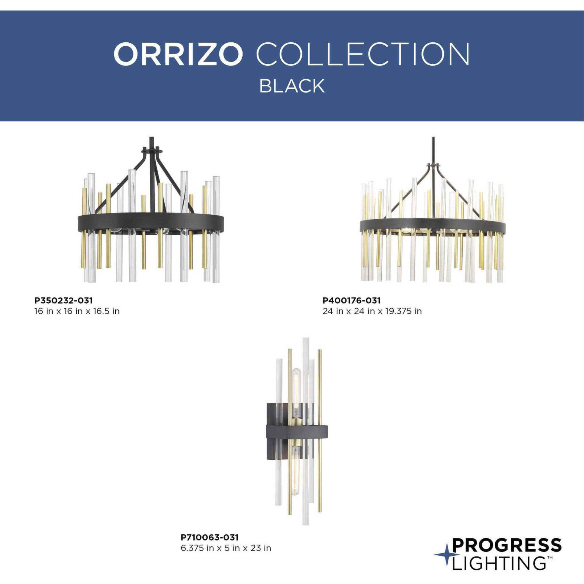 Orrizo 3 Light 16 inch Matte Black Semi-Flush Mount Convertible Ceiling Light, Design Series