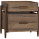 Savino 31 X 30 inch Dark Walnut Side Table