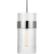C&M by Chapman & Myers Geneva 1 Light 7 inch Polished Nickel Pendant Ceiling Light