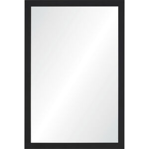 Salima 36 X 24 inch Matte Black and Clear Mirror