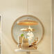 Parasol 1 Light 31.5 inch Antique Brass Pendant Ceiling Light, Lifestyle, Large