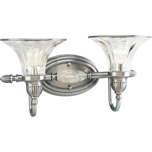 Roxbury 2 Light 17 inch Classic Silver Bath Vanity Wall Light