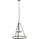 Armstrong Grove 9 Light 25 inch Espresso with Satin Nickel Chandelier Ceiling Light