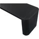 Post Black Dining Bench, Large