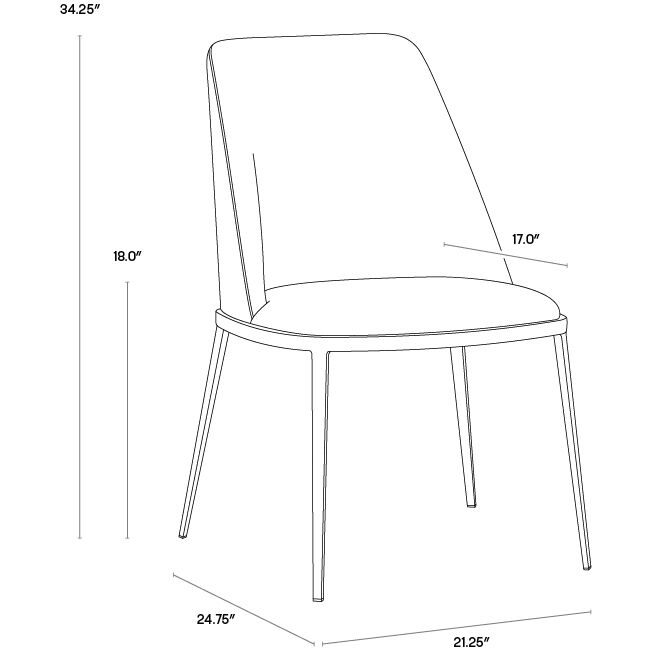 Dover Napa Stone / Polo Club Stone Dining Chair, Set Of 2