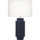 Dolly 27.5 inch 150.00 watt Matte Midnight Blue Table Lamp Portable Light in Fondine
