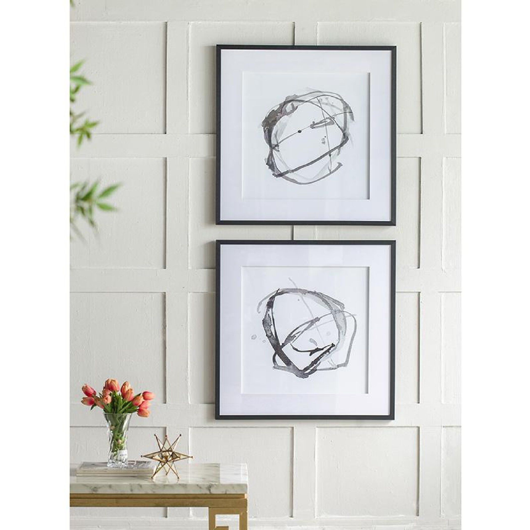 Abstract Black Wall Art