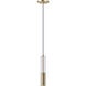 Torch LED 2.5 inch Satin Brass Single Pendant Ceiling Light