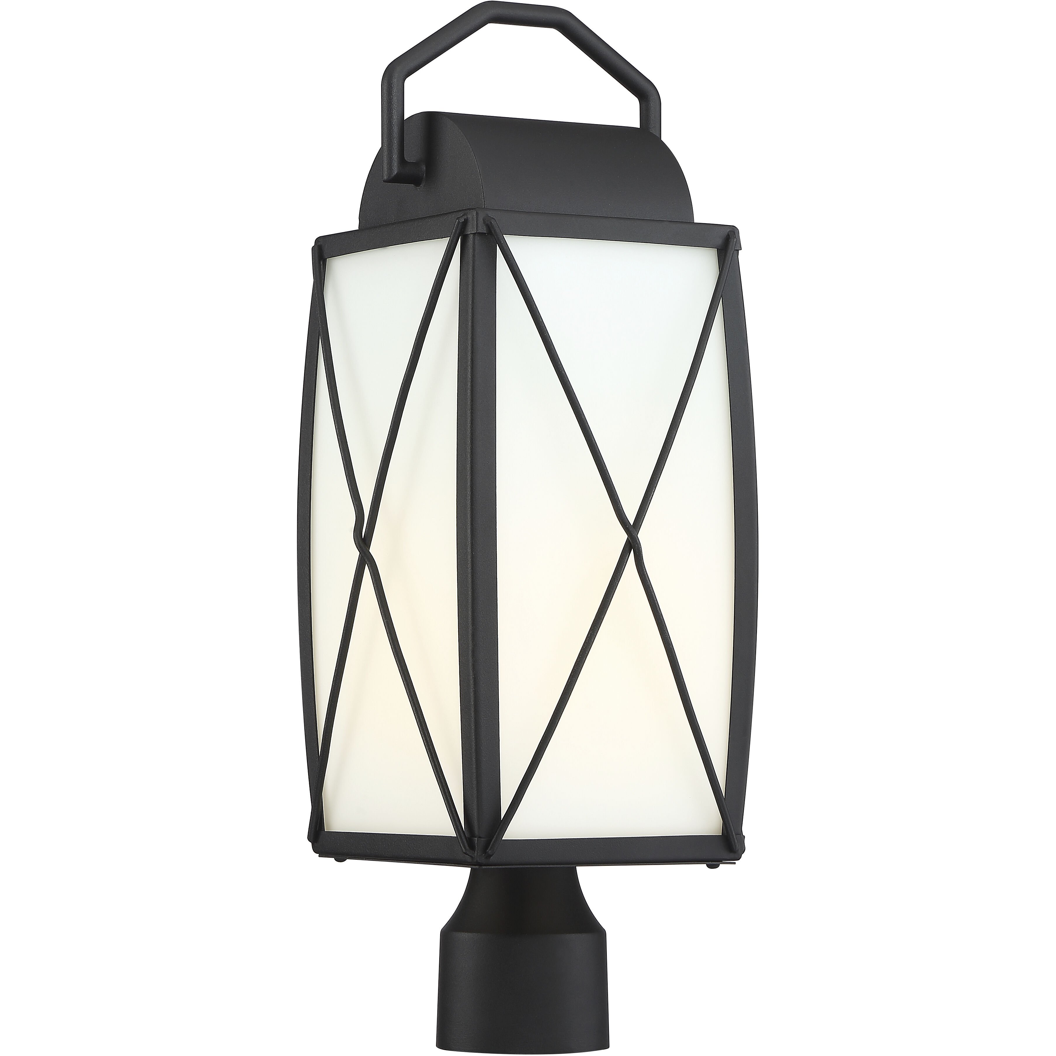 Fairlington 1 Light 19.75 inch Black Outdoor Post Lantern