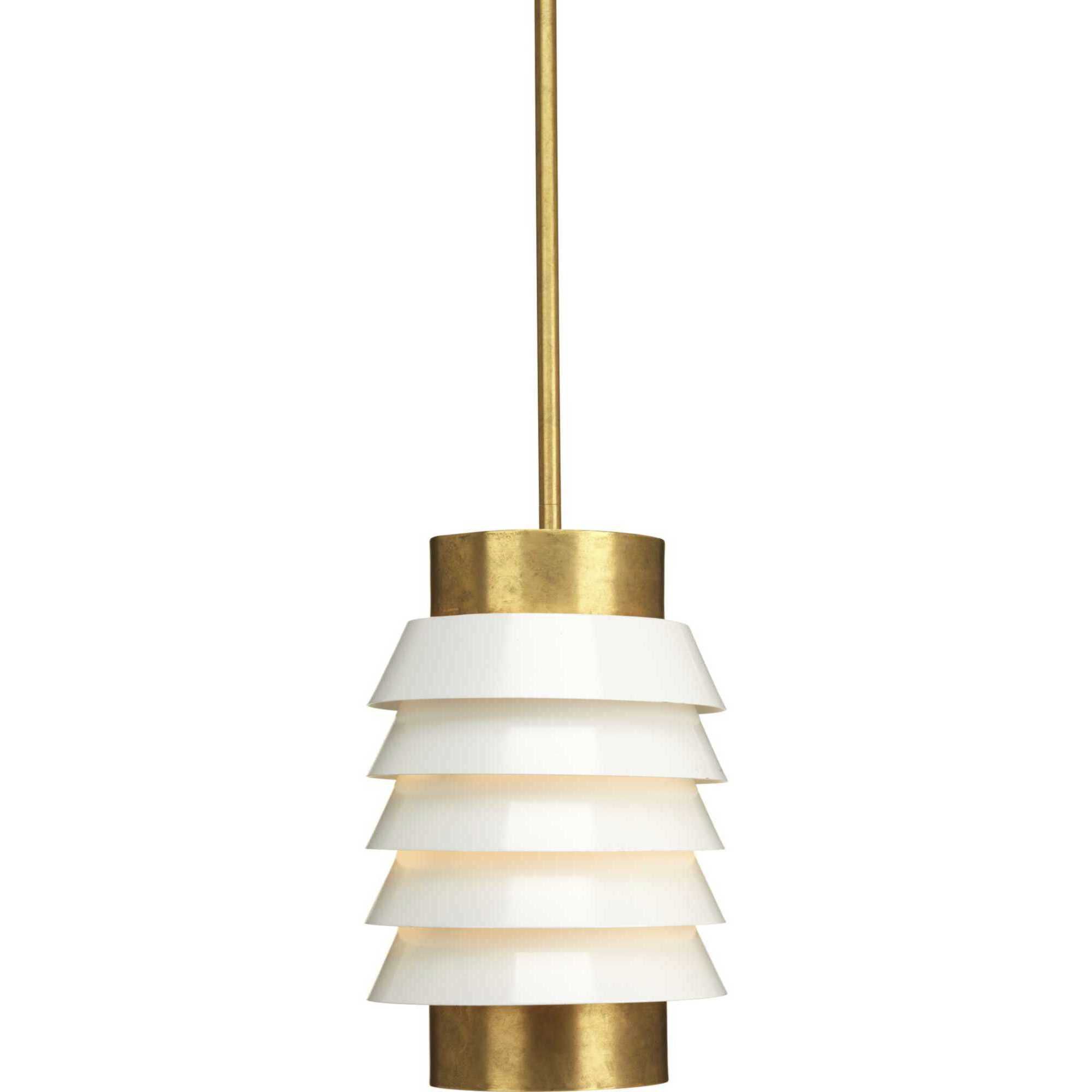 Point Dume™ Onshore 1 Light 8 inch Brushed Brass Pendant Ceiling Light, Design Series