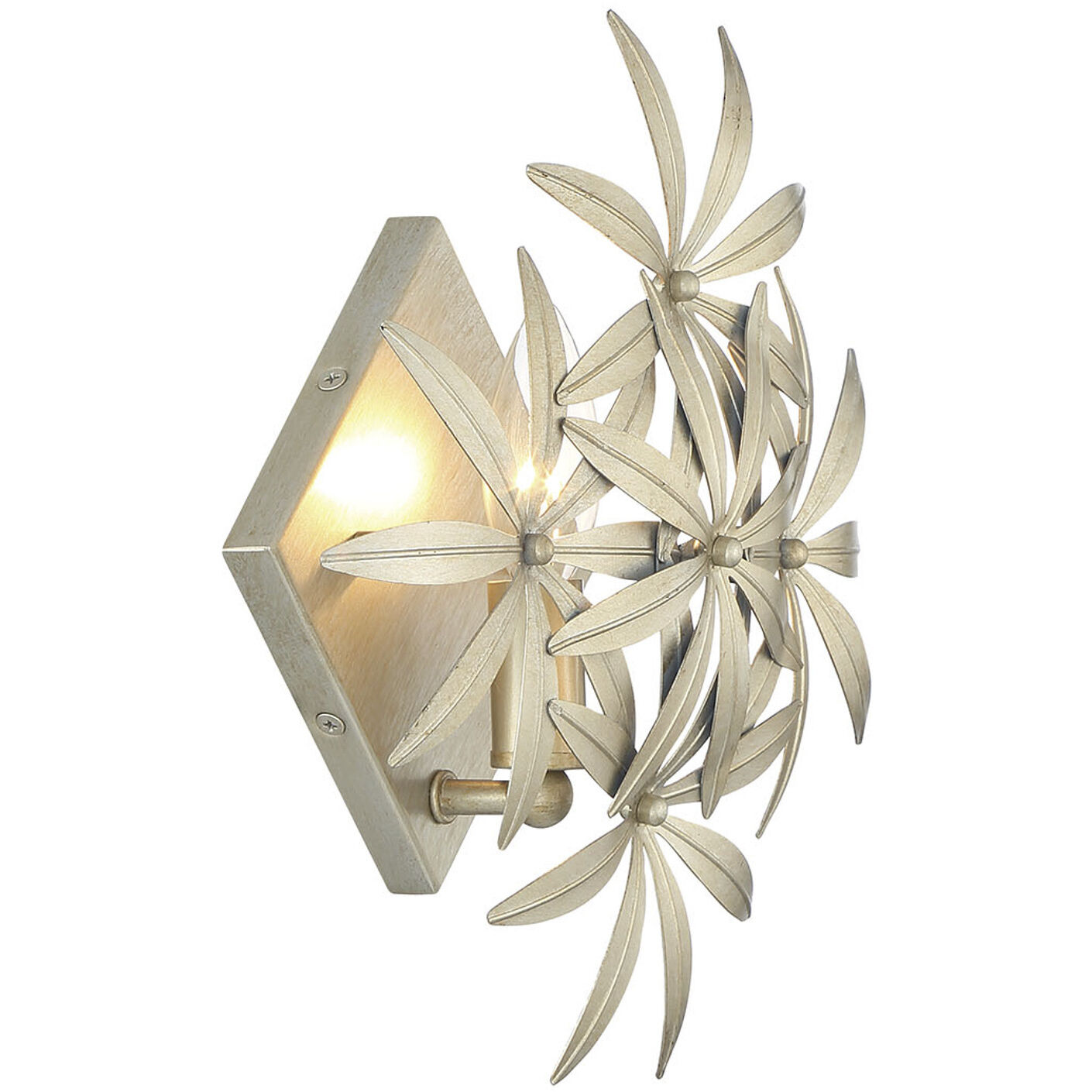Flower Child 1 Light 12 inch Ambry Gold Wall Sconce Wall Light