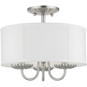 Brookdale 3 Light 13.00 inch Semi-Flush Mount