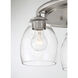 Winsley 3 Light Brushed Nickel Semi Flush Ceiling Light