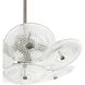 Avril 4 Light 18.25 inch Forged Bronze Convertible Pendant Ceiling Light