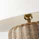 Thom Filicia Dumar 20.5 inch 9 watt Blonde Rattan Table Lamp Portable Light
