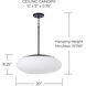 Soren 1 Light 20 inch Matte Black Pendant Ceiling Light