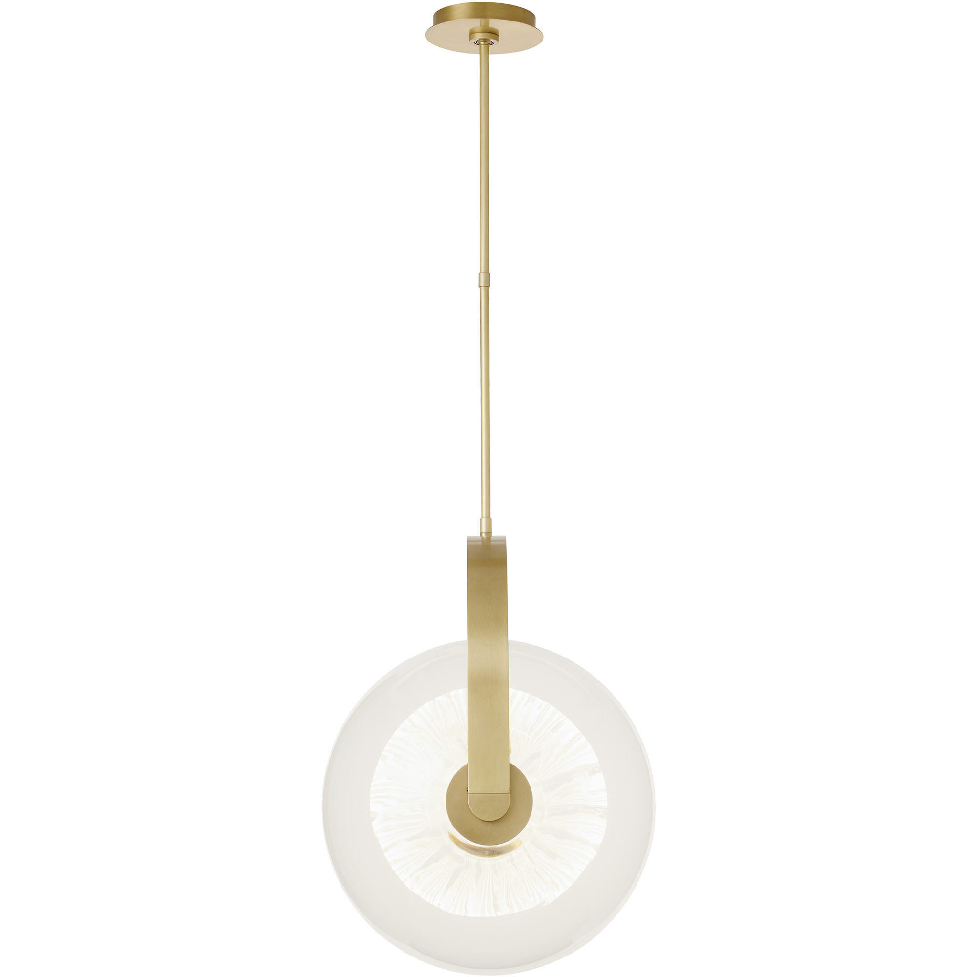 Sean Lavin Fues Line-Voltage Pendant Ceiling Light in Clear Glass