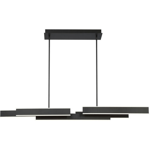 Cameno Linear Chandelier Ceiling Light in Black