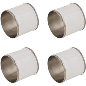 Hallsworth White with Silver Napkin Rings