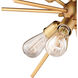 Estelle LED 19 inch Natural Brass Pendant Ceiling Light