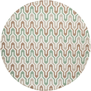 Fallon 96 X 96 inch Emerald, Camel, Ivory Rug