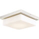 Gibraltar LED 12 inch Brushed Nickel Flush Mount Ceiling Light