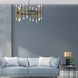 Derry 24 Light 24 inch Matte Black with Aged Brass Chandelier Ceiling Light in Matte Black and Aged Brass