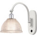 Ballston Arietta LED 8 inch White and Polished Chrome Sconce Wall Light