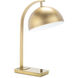 Otto 20.5 inch 40.00 watt Natural Brass Task Lamp Portable Light, Desk Lamp