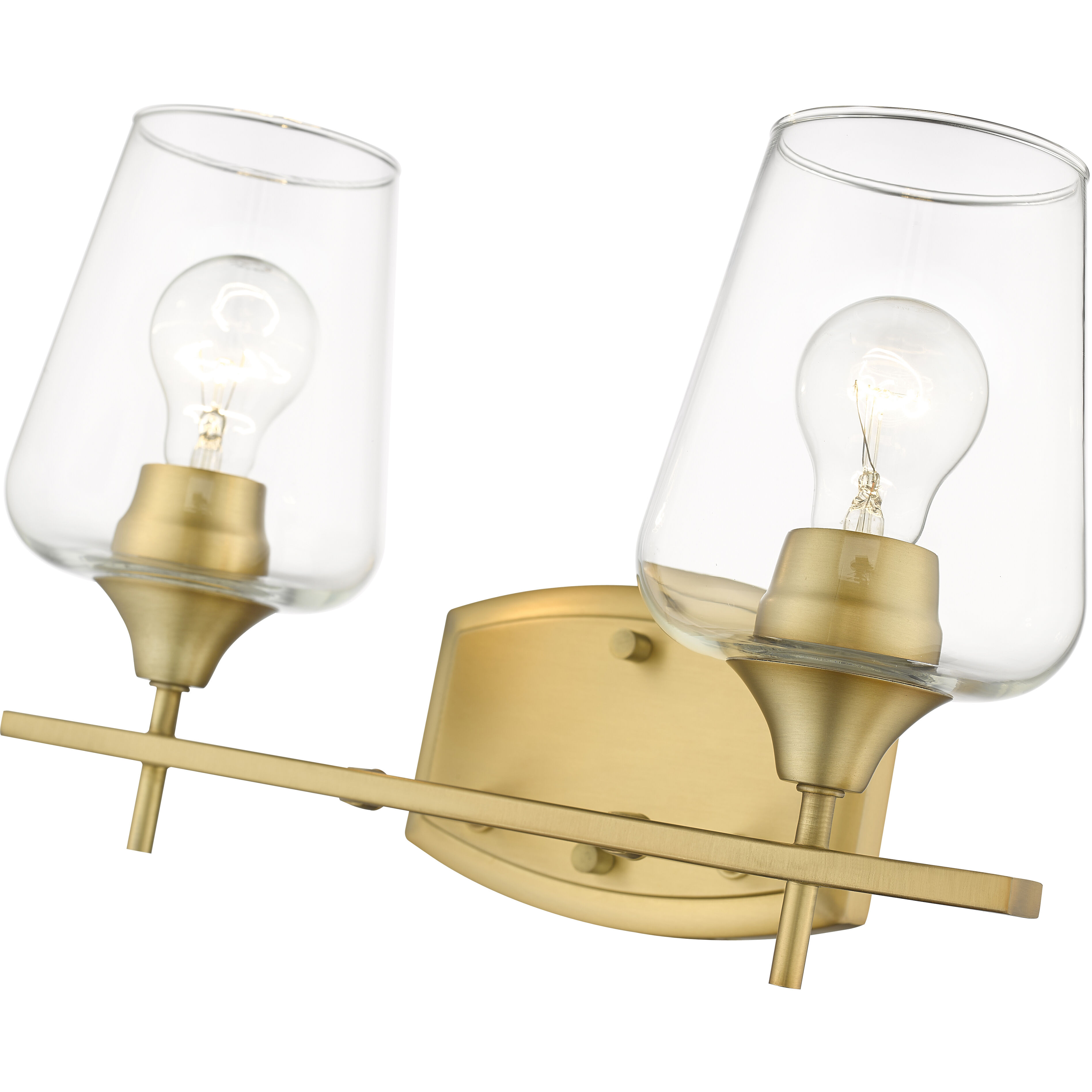 Joliet 2 Light 15 inch Olde Brass Vanity Wall Light