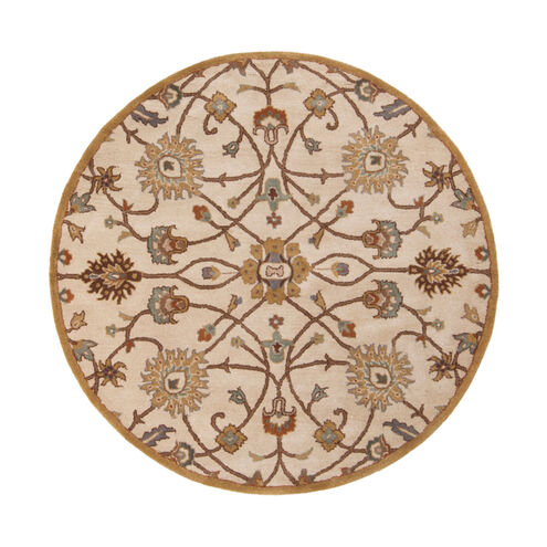 Edda 48 inch Tan Rug, Round