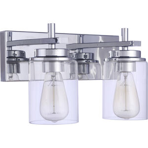 Reeves 2 Light 14 inch Chrome Vanity Light Wall Light