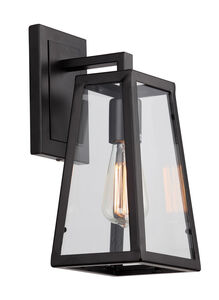 Canada 1 Light 7 inch Black Wall Sconce Wall Light, Black Frame