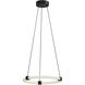 Bruni LED 16.5 inch Black Pendant Ceiling Light