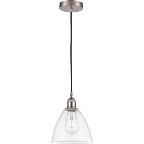 Edison Dome 1 Light 8 inch Brushed Satin Nickel Mini Pendant Ceiling Light