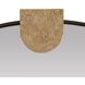 Clasp Bronze and Faux Travertine Mirror