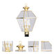 Westover 3 Light 21.5 inch Polished Brass Outdoor Post Top Lantern