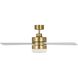 Era 44 LED 44 inch Burnished Brass with Matte White Blades Ceiling Fan