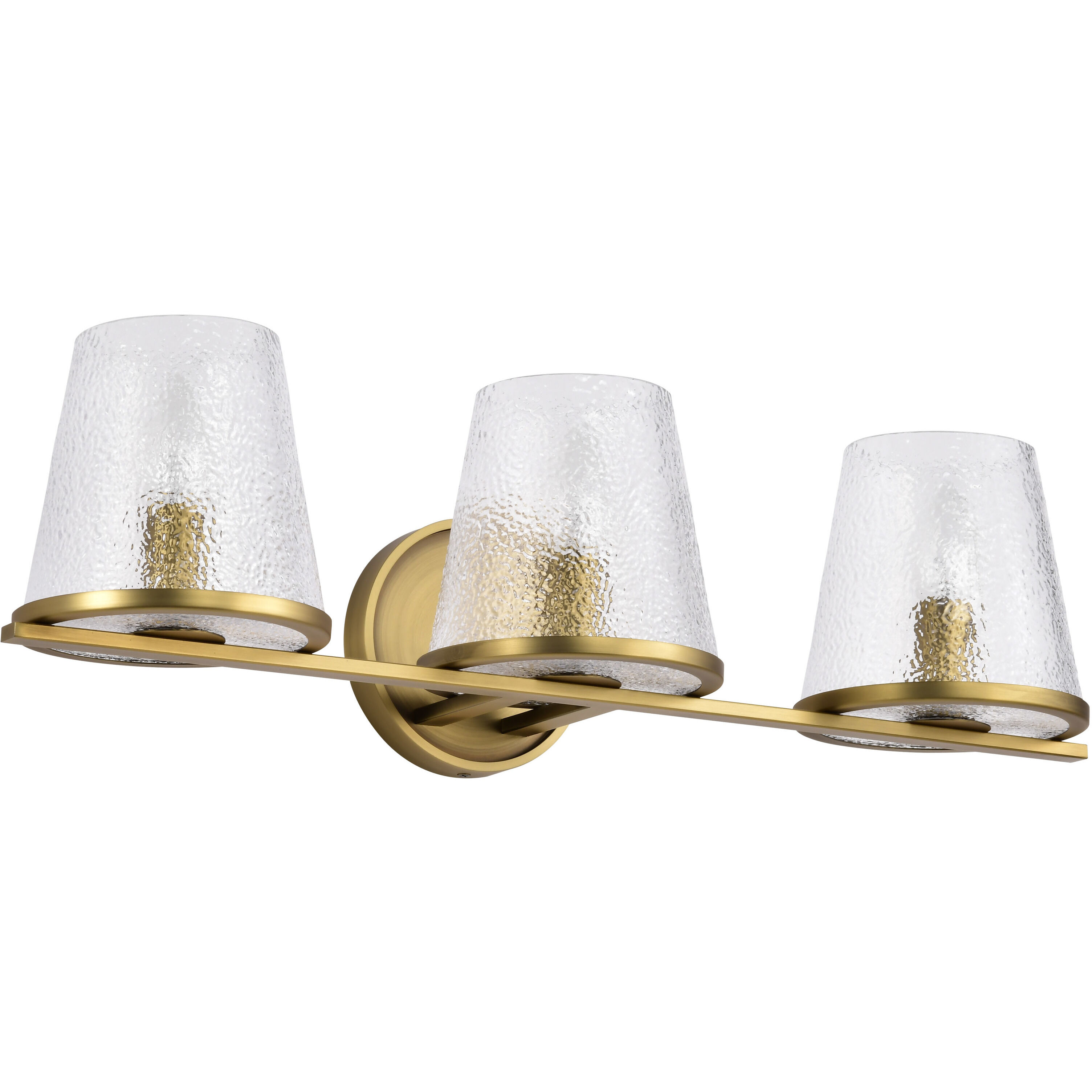 Valentine 24 inch Vintage Brass Vanity Wall Light