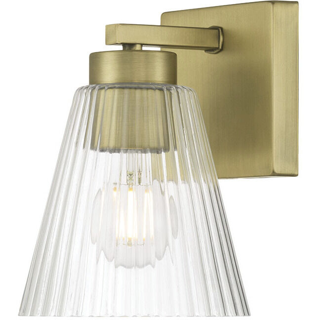 Riville 1 Light 5.75 inch Vintage Brass Wall Sconce Wall Light