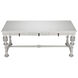 Portuguese 72 X 32 inch Solid White Desk