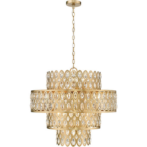 Dealey 13 Light 25.75 inch Heirloom Brass Chandelier Ceiling Light