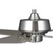Drift 32 inch Brushed Nickel with Silver/Driftwood Blades Ceiling Fan