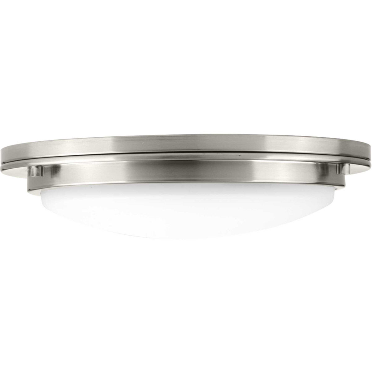 Apogee LED 15 inch Brushed Nickel Flush Mount Ceiling Light, Progress LED