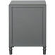 Samantha 25 X 17.75 inch Carbon Gray and Antique Gold Nightstand