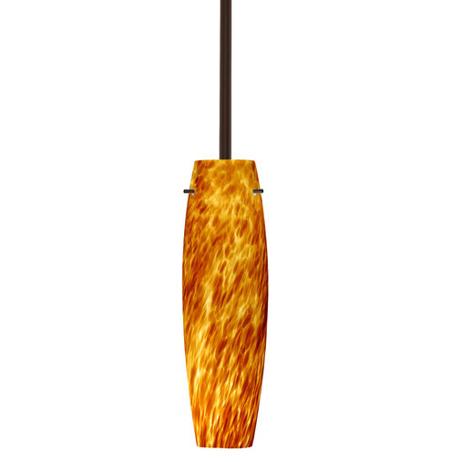 Tu Tu 1 Light Bronze Stem Pendant Ceiling Light
