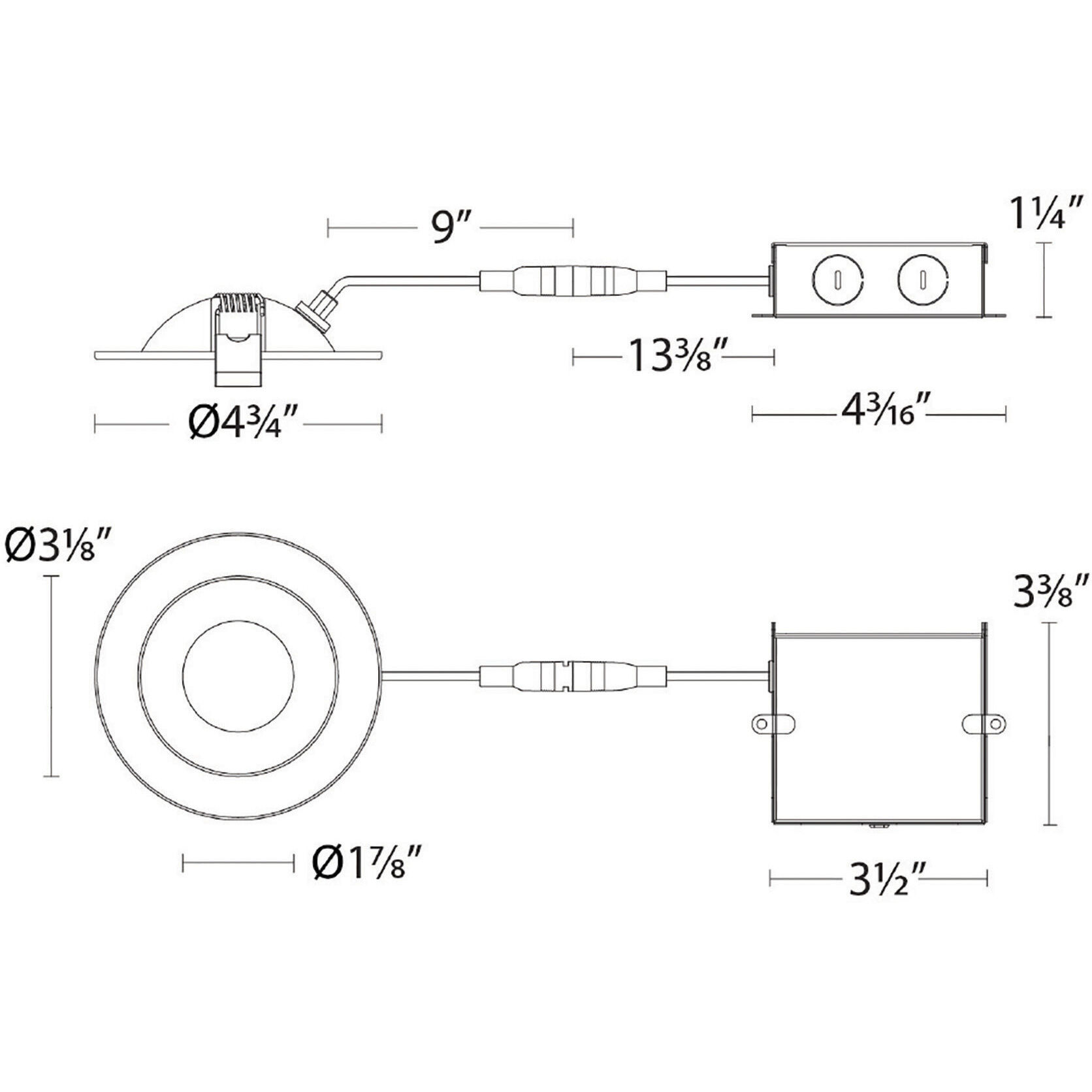 Lotos LED White Complete Kit Recessed Lighting