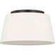 Richard June Hale 2 Light 12 inch Aged Iron Flush Mount Ceiling Light in LED