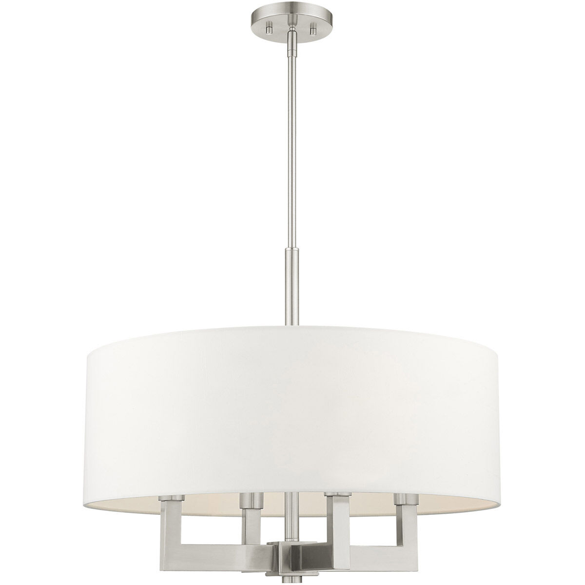 Cresthaven 4 Light 24 inch Brushed Nickel Chandelier Ceiling Light